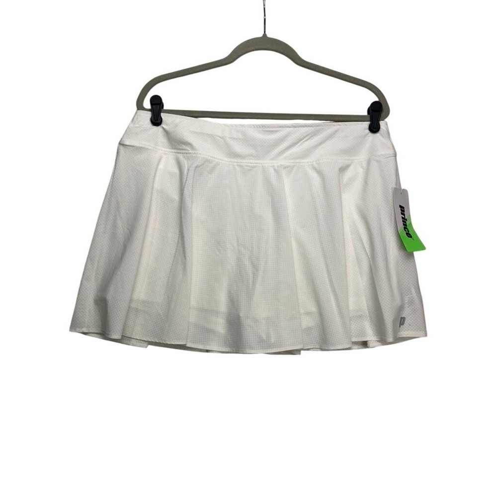 Prince Match Flounce Skort Womens XL White New Tennis Athletic Skirt WPT17201
